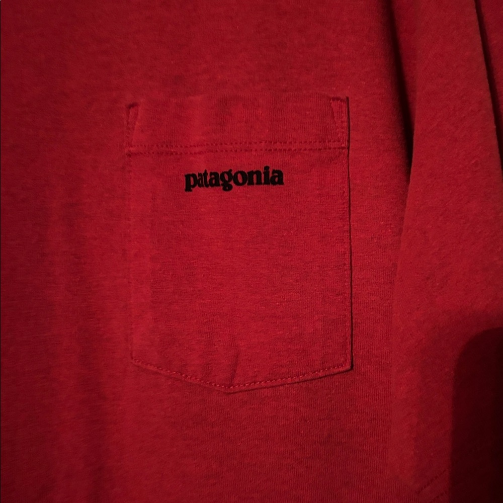 Patagonia Men's Short Sleeve Tee in Rich Red